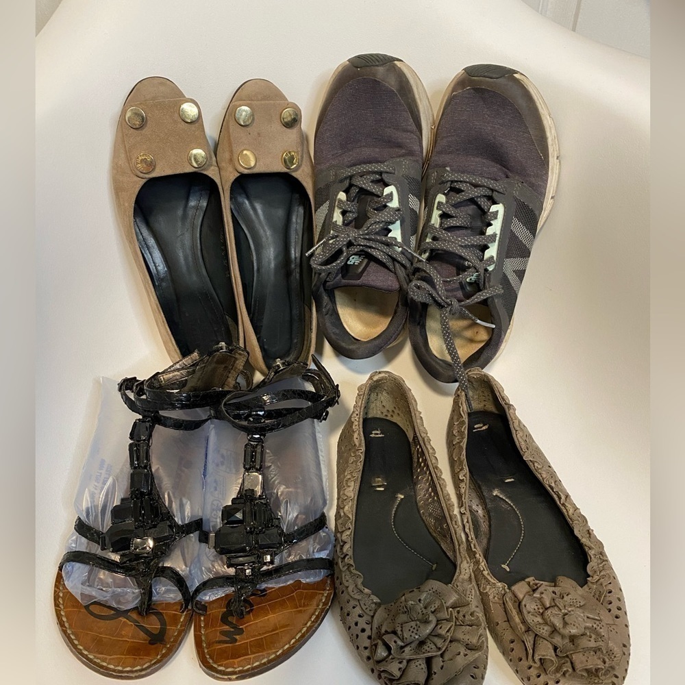 Bundle shoes New Balance BCBGMAXAZRIA Orazione Artigiana  Sam Edelman size 7